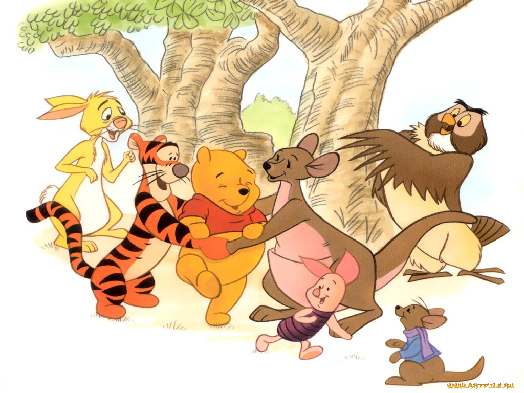 Pooh friends. Картинки Винни пуха и его друзей. Обои на рабочий стол Винни пух. Полосатый друг Винни пуха. С 1 мая Винни пух.